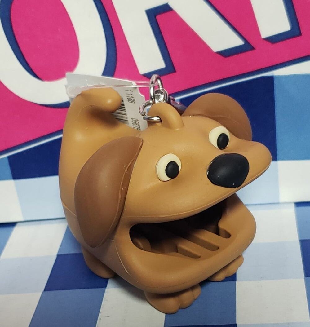 BBW Brown Puppy Dog PocketBac Holder Backpack Purse Bag Luggage Keychain